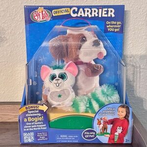 NIB The Elf on the Shelf Elf Pets Travel Carrier with Plush Bogie Character